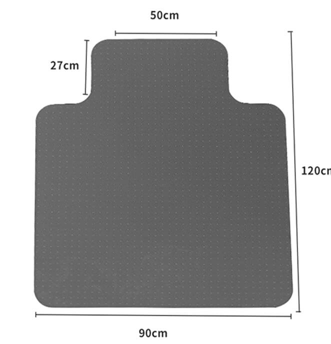 Office chair rolling smoothly on chair mat