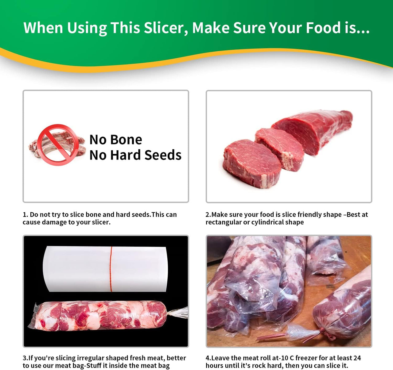 compact meat slicing device