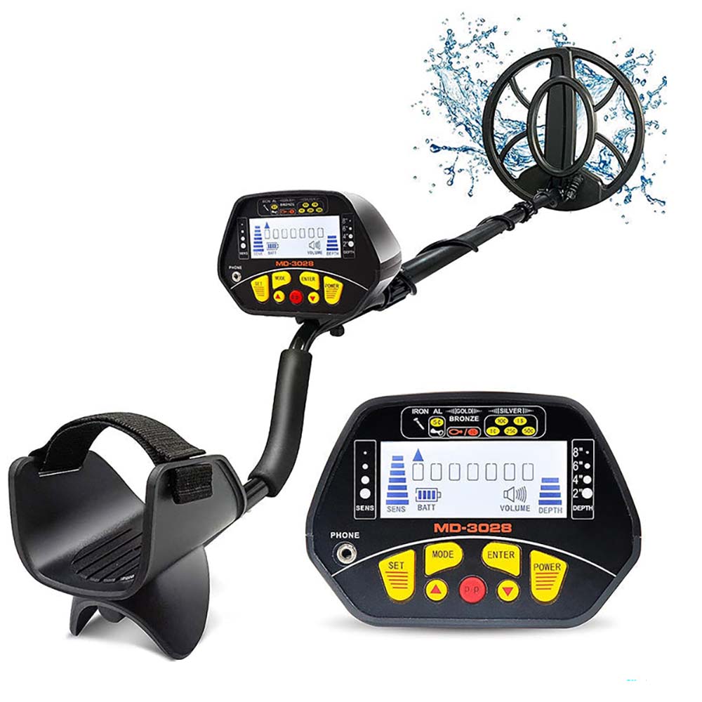 Metal detector MD-3028 battery compartment open