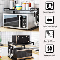 Thumbnail for Microwave Oven Rack Stand Storage Cabinet Organizer