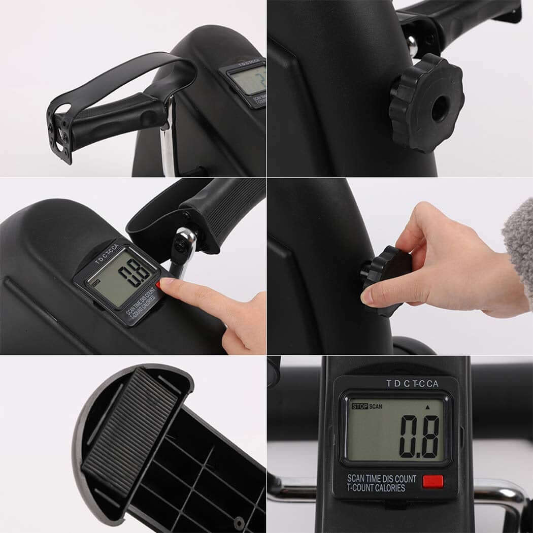 Exercise bike with accessories
