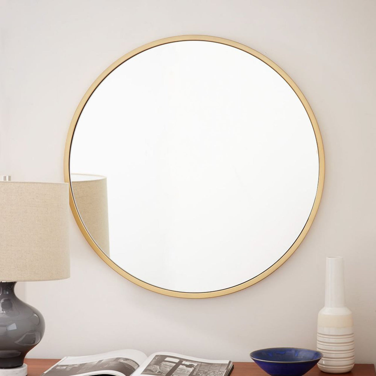 Round Wall Mirror Bathroom Mirror 60CM