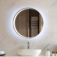 Thumbnail for Round LED bathroom mirror 70cm