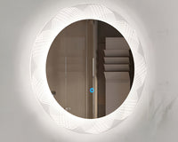 Thumbnail for Round Bathroom Mirror with Touch Sensor Adjustable Lighting