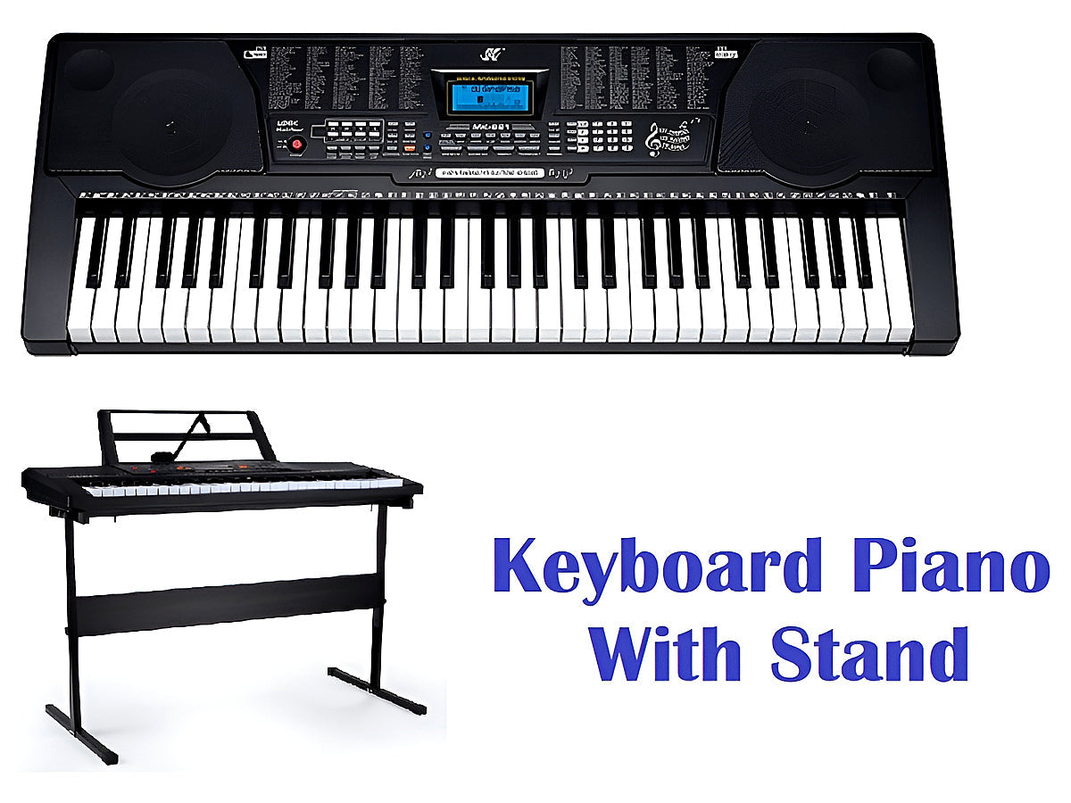 Electronic Keyboard Piano and Piano Stand