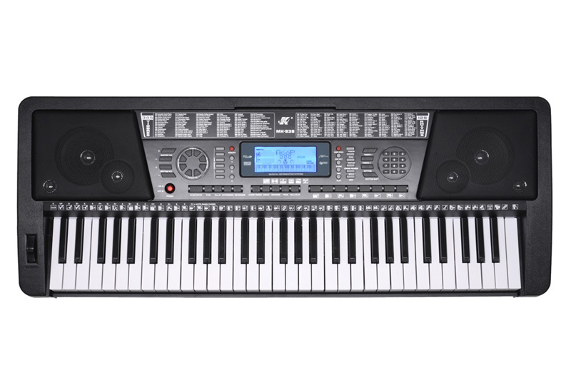 Keyboard piano with MIDI output and headphone jack