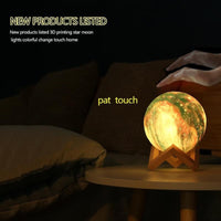 Thumbnail for Moon Lamp Night Lamp 16 Colors 3D Print Star Moon Lamp - The Shopsite