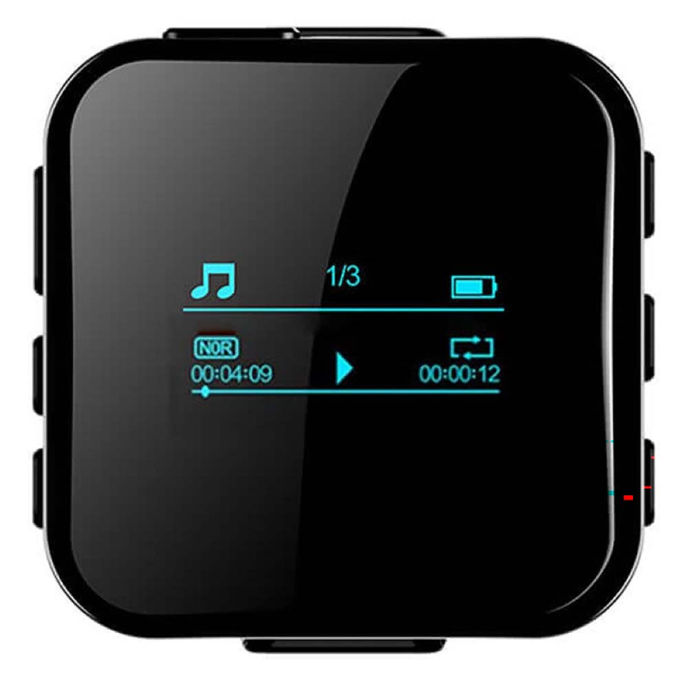 Portable MP3 Music Player 8GB black compact design