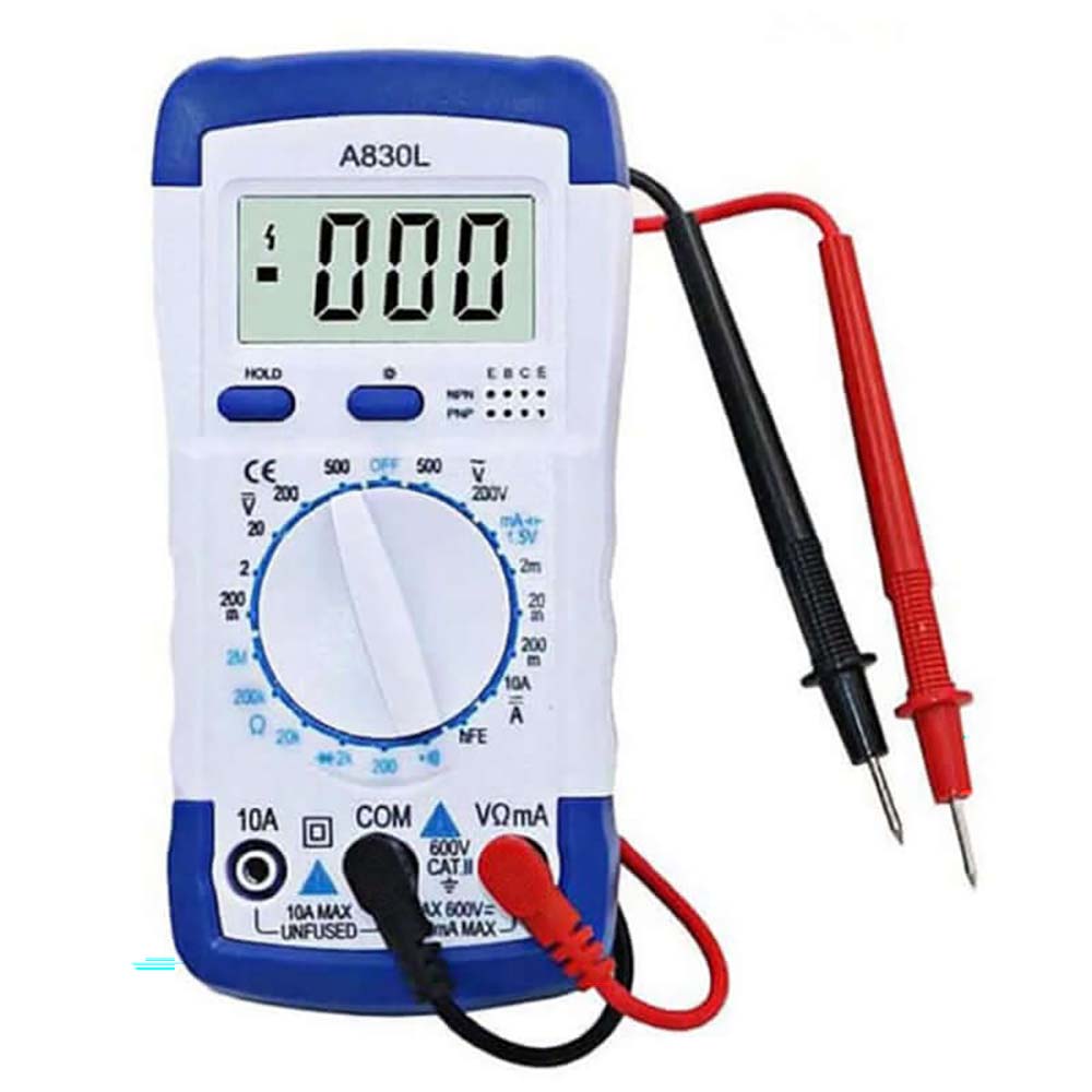 Multimeter DT830B with overload protection indicator