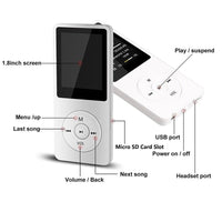 Thumbnail for Mp3 Music Players 201 Fashion Portable Mp3 Player 8GB - The Shopsite