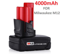 Thumbnail for Compatible Replacement Milwaukee Battery M12 12V 4Ah Battery