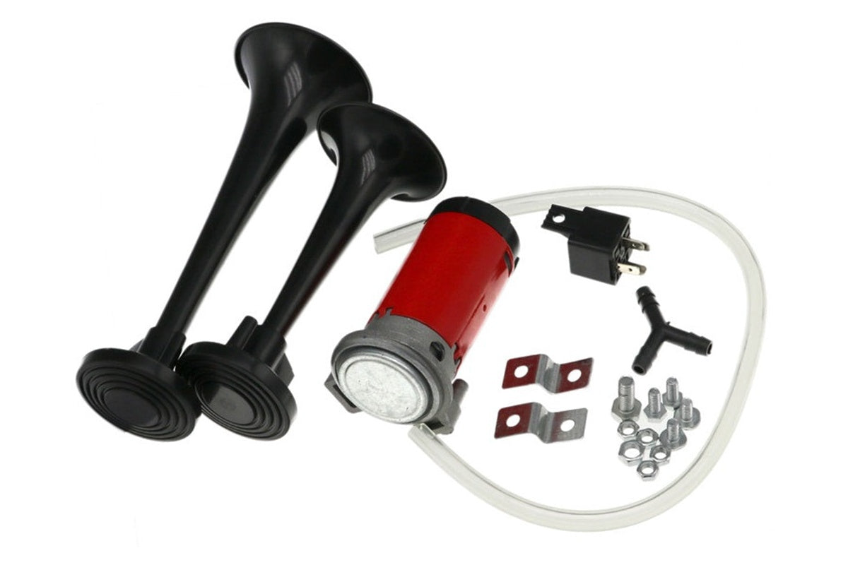 Compact car horn set for trucks