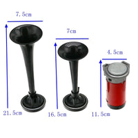 Thumbnail for Dual Air Horn 12V Dixie Hazzard Horn Set Super Loud Car Horns