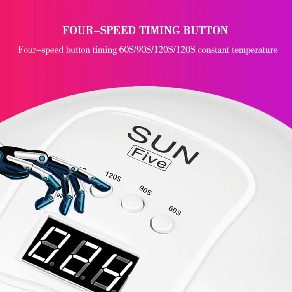 Nail dryer fast drying for all gel types