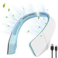 Thumbnail for Portable neck fan used outdoors on hot day