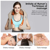 Thumbnail for Neck Massager Shiatsu 3D Kneading Neck Shoulder Body Massager