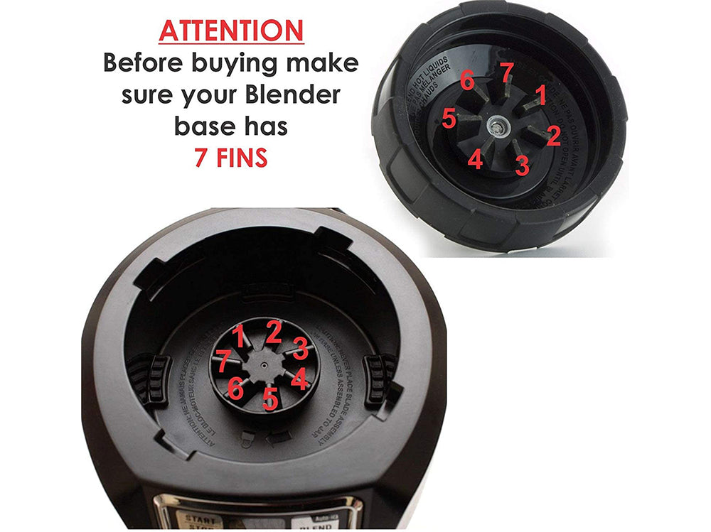 Nutri Ninja Blade 7 Fin Extractor Blade Replacement Compatible - The Shopsite