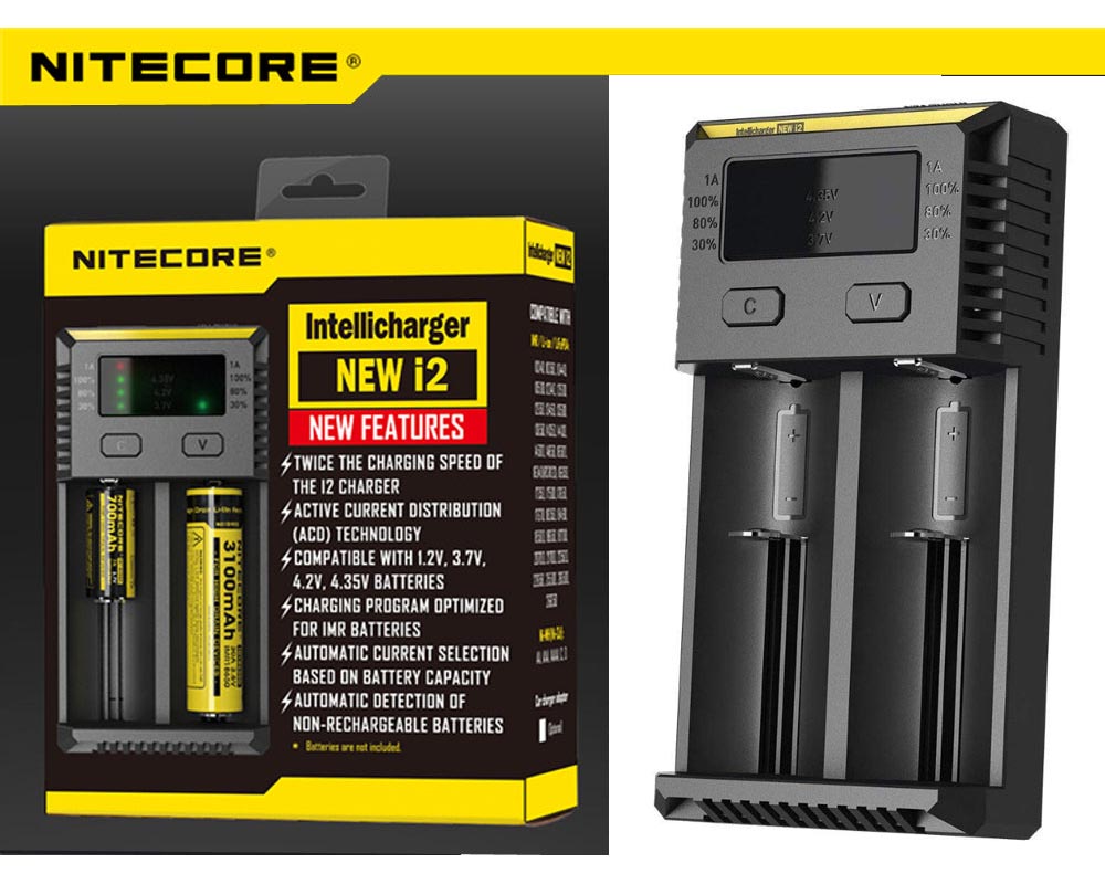 Nitecore Rechargeable Battery Charger i2