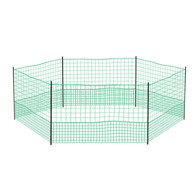12M Chicken Fence Hen Poultry Coop Farm Runs Mesh Cage Net Habitat Safe House Pen