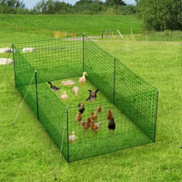 Thumbnail for 12M Chicken Fence Hen Poultry Coop Farm Runs Mesh Cage Net Habitat Safe House Pen