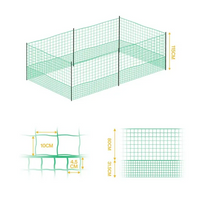 Thumbnail for 12M Chicken Fence Hen Poultry Coop Farm Runs Mesh Cage Net Habitat Safe House Pen