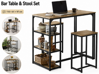 Thumbnail for Bar Table and Bar Stools Set