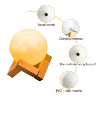 Thumbnail for Moon Lamp Night Light 12 CM Diameter