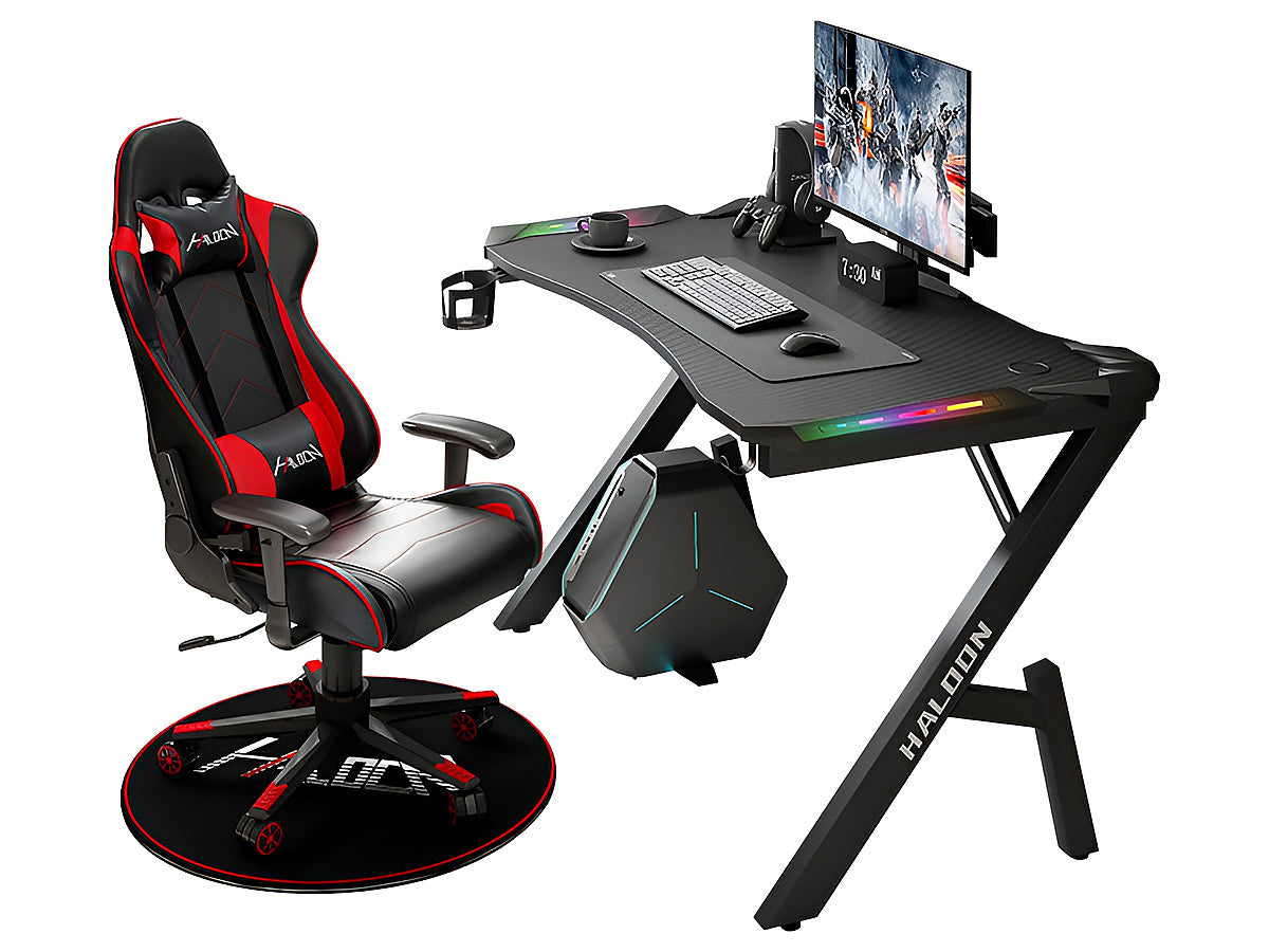 ERGONOMIC GAMING DESK Gaming Table Computer Desk 140cm