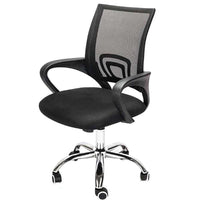 Thumbnail for Office Chair Adjustable Mid-Back Mesh Black caster wheels