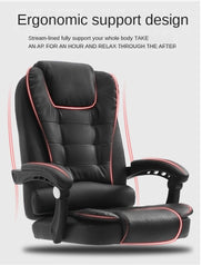 Thumbnail for Office Chair (Black) with Retractable Footrest