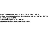 Thumbnail for Office Chair (Black) with Retractable Footrest - The Shopsite