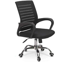 Thumbnail for Office chair with padded leather armrests and mesh