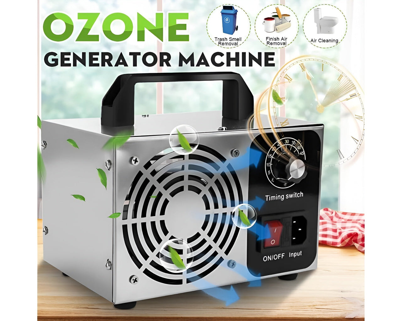 Ozone generator with light discharge technology