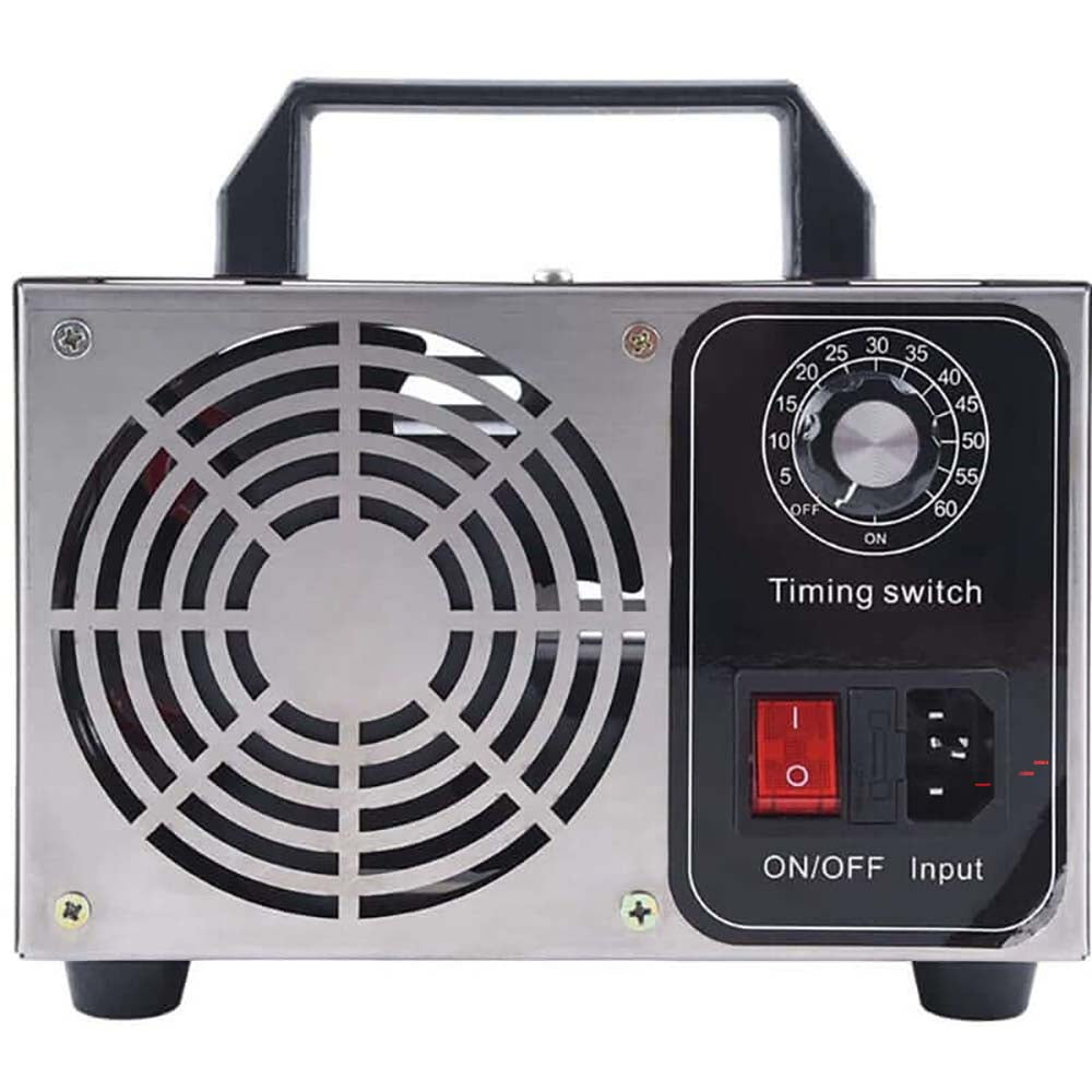 Ozone generator next to electrical fan