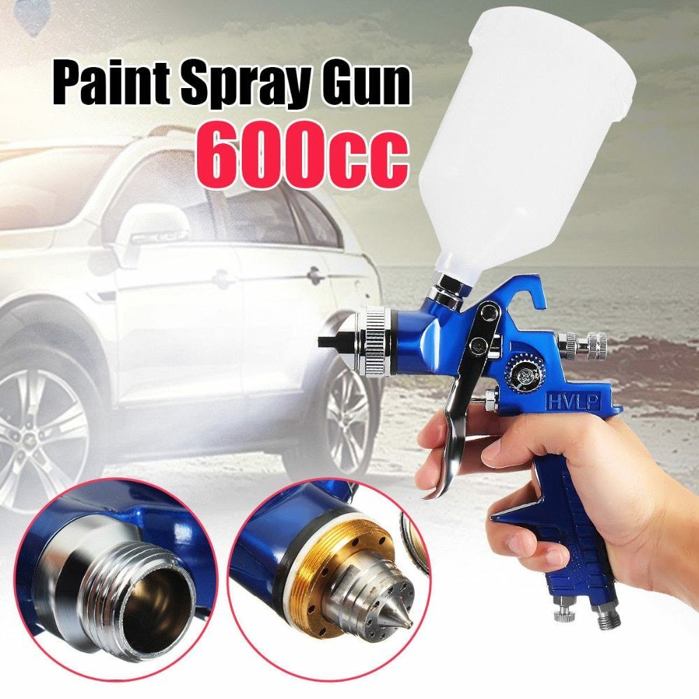 Mini paint sprayer with 600ml plastic colour cup