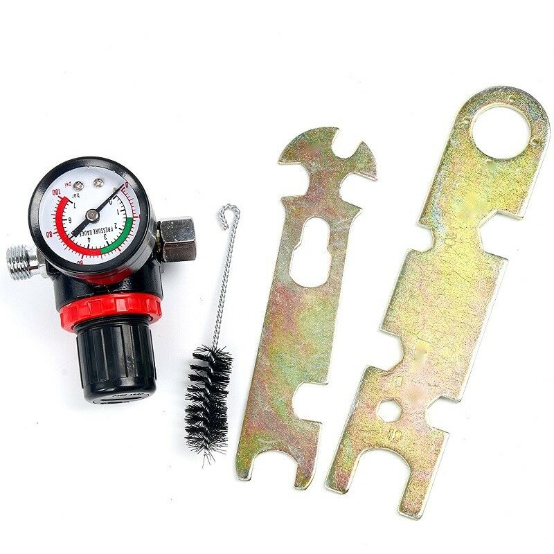 HVLP spray gun with brush