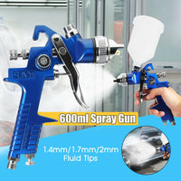 Thumbnail for Hvlp Paint Spray Gun Kit, Auto Gravity, Paint Nozzle,Spraying Primers Sealers - The Shopsite