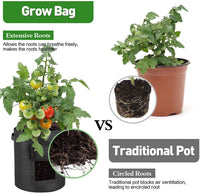 Thumbnail for Grow bags with handles for easy carrying