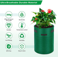 Thumbnail for Four pack of 25L plant grow bags stacked