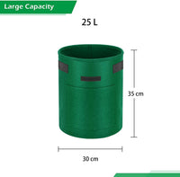 Thumbnail for Plant grow bag with window cylindrical shape and dimensions