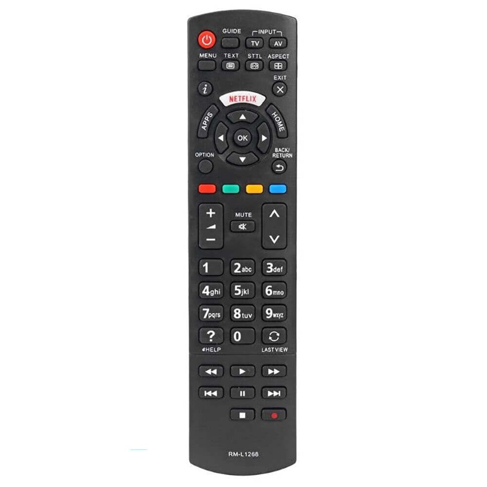 Black remote control for smart TV operation