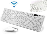 Thumbnail for 2.4Ghz Wireless Keyboard Mouse White - The Shopsite