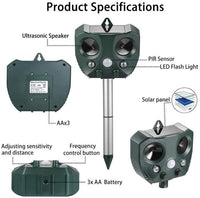 Thumbnail for Close up of solar panel on animal repeller