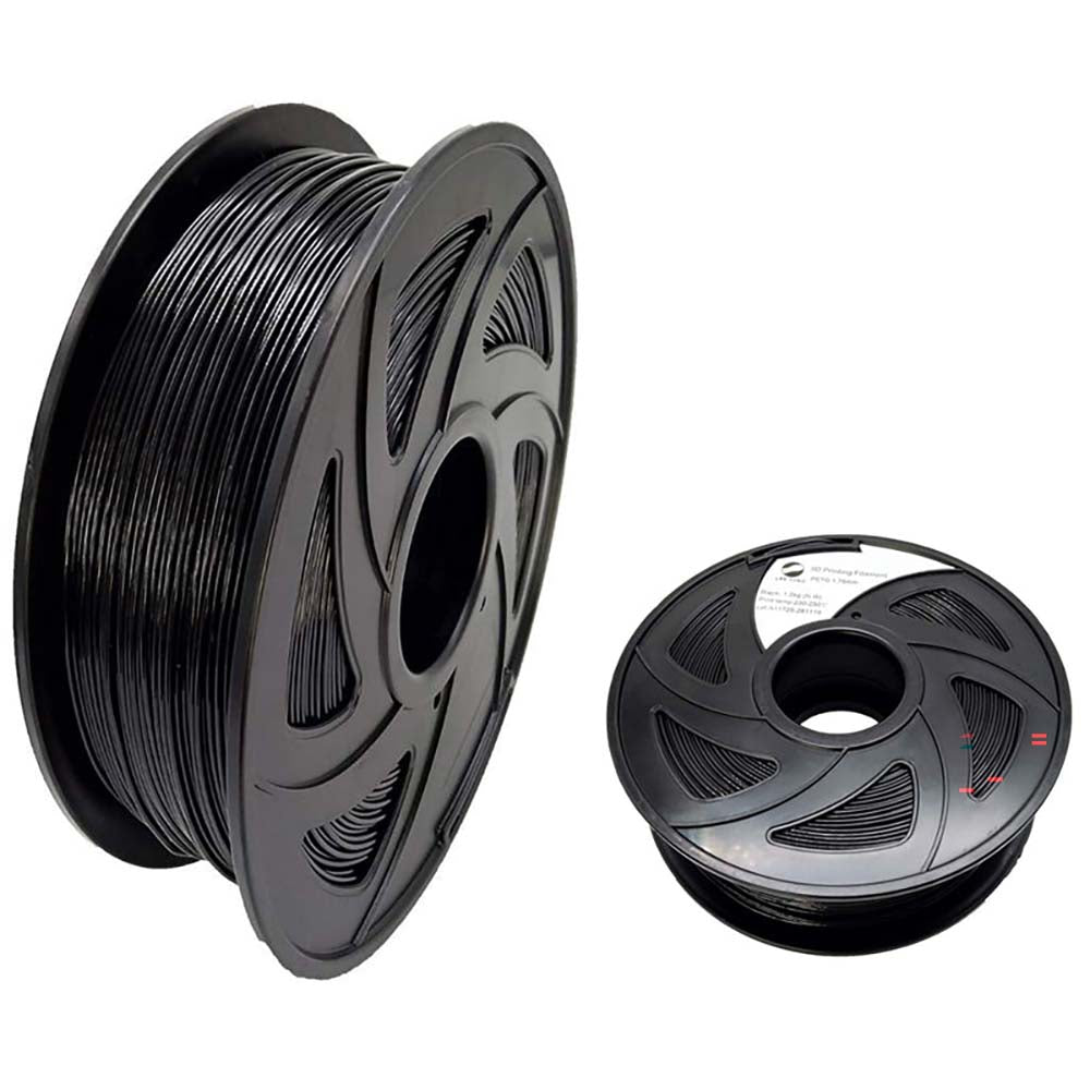 3D printer filament spool black PETG 175mm diameter