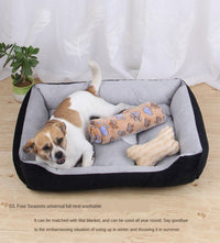 Thumbnail for Dog bed sofa with polyester and fleece lining