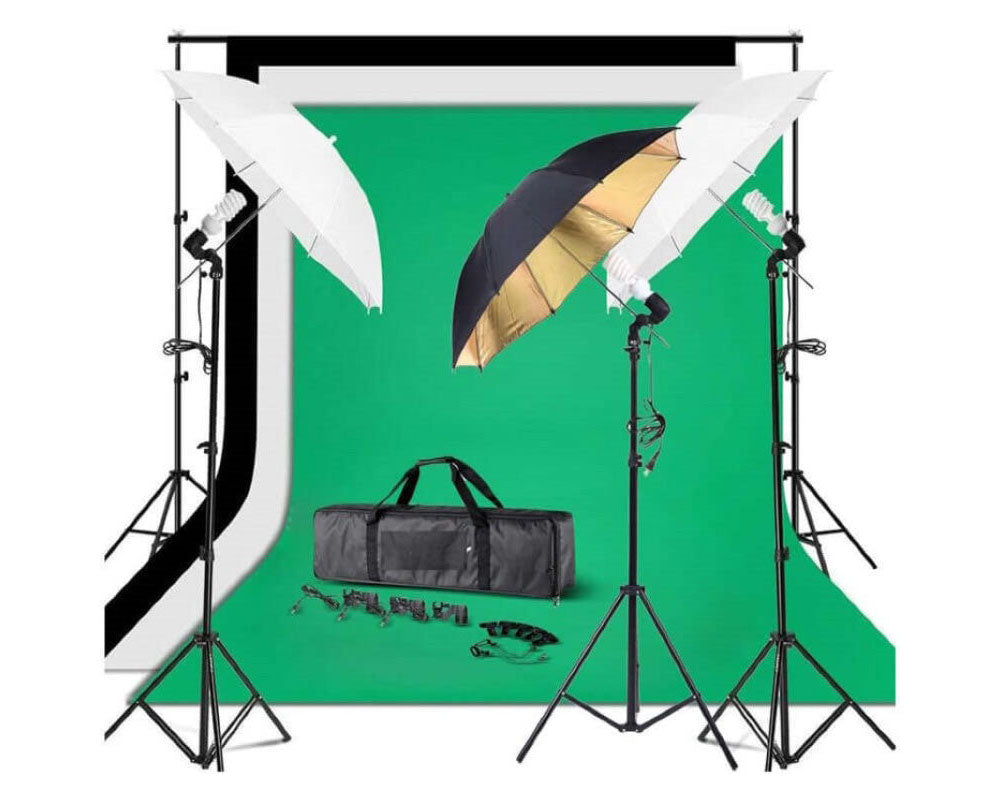 Studio Product Set Photography Studio Set Continuous Lighting Kit with Umbrellas – Homyspire