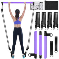 Thumbnail for Pilates Stick Bar with Resistance Bands
