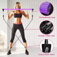 Thumbnail for Pilates Stick Bar with Resistance Bands