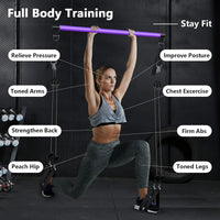 Thumbnail for Pilates Stick Bar with Resistance Bands