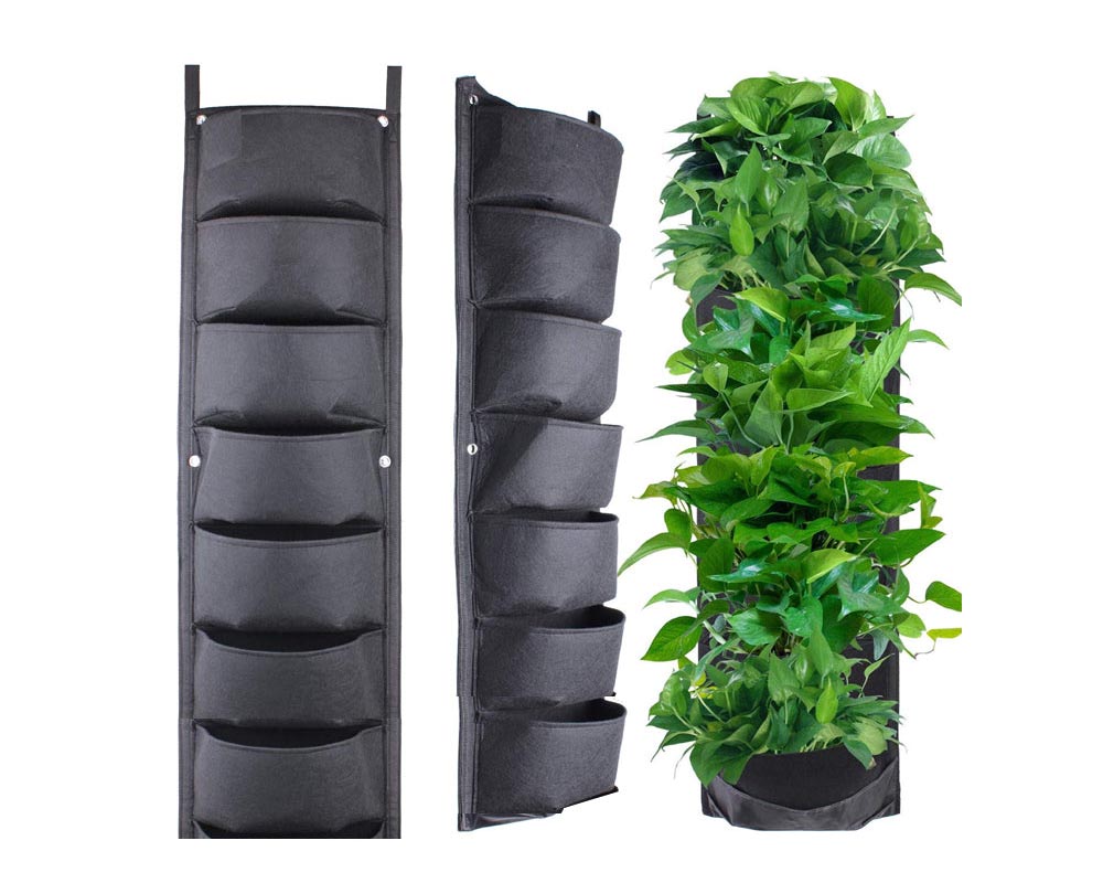 Garden planter bag packaging with instructions